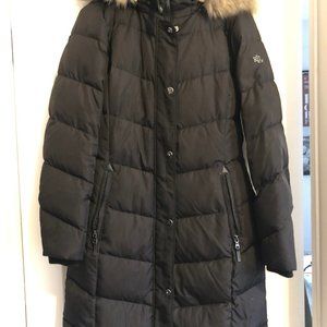 RALPH LAUREN Women's Faux-Fur-Trim Hooded Puffer Coat